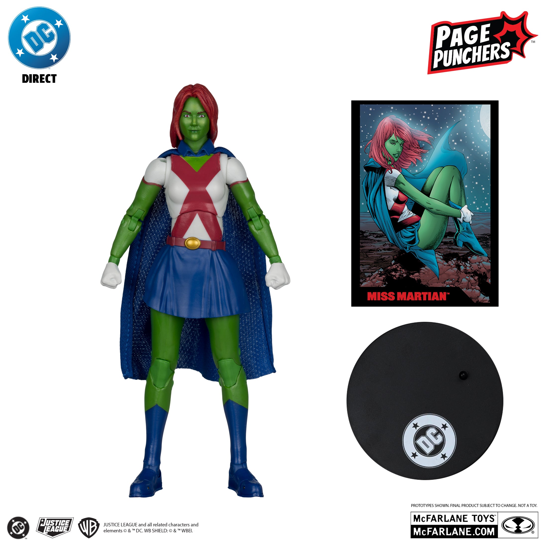 PREVENTA DC Multiverse Page Punchers Miss Martian (Teen Titans #41) Red Platinum McFarlane (Primer pago/anticipo)