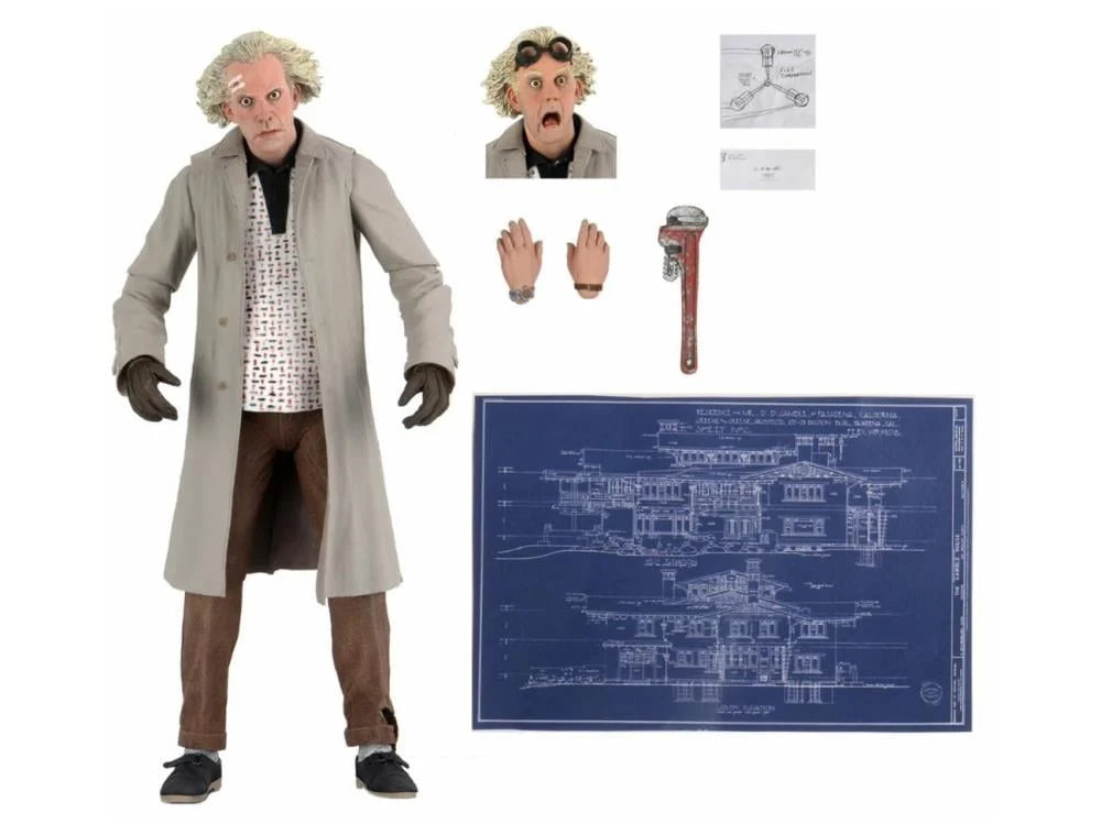 PREVENTA Back to the Future Ultimate Doc Brown NECA (Primer pago/anticipo)