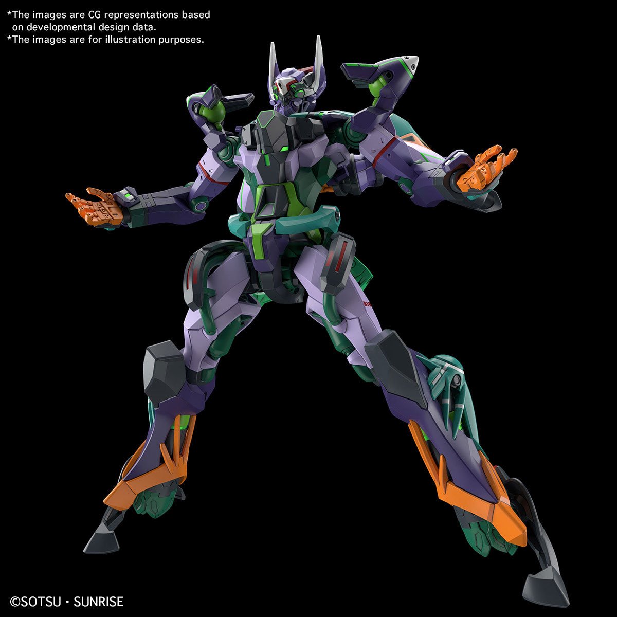 HG 1/144 GQuuuuuux GFred Gundam Model Kit Bandai