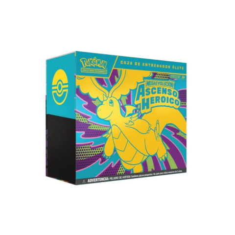 Pokémon TCG Mega Evolución Ascenso Heroico Caja de Entrenador Élite ETB Español
