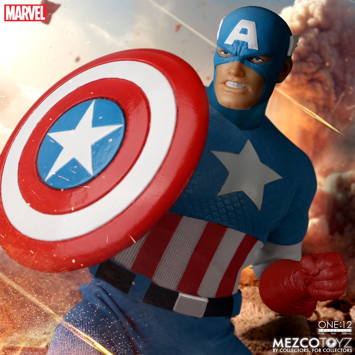 Marvel Comics One:12 Captain America Silver Age Edition Mezco Toyz