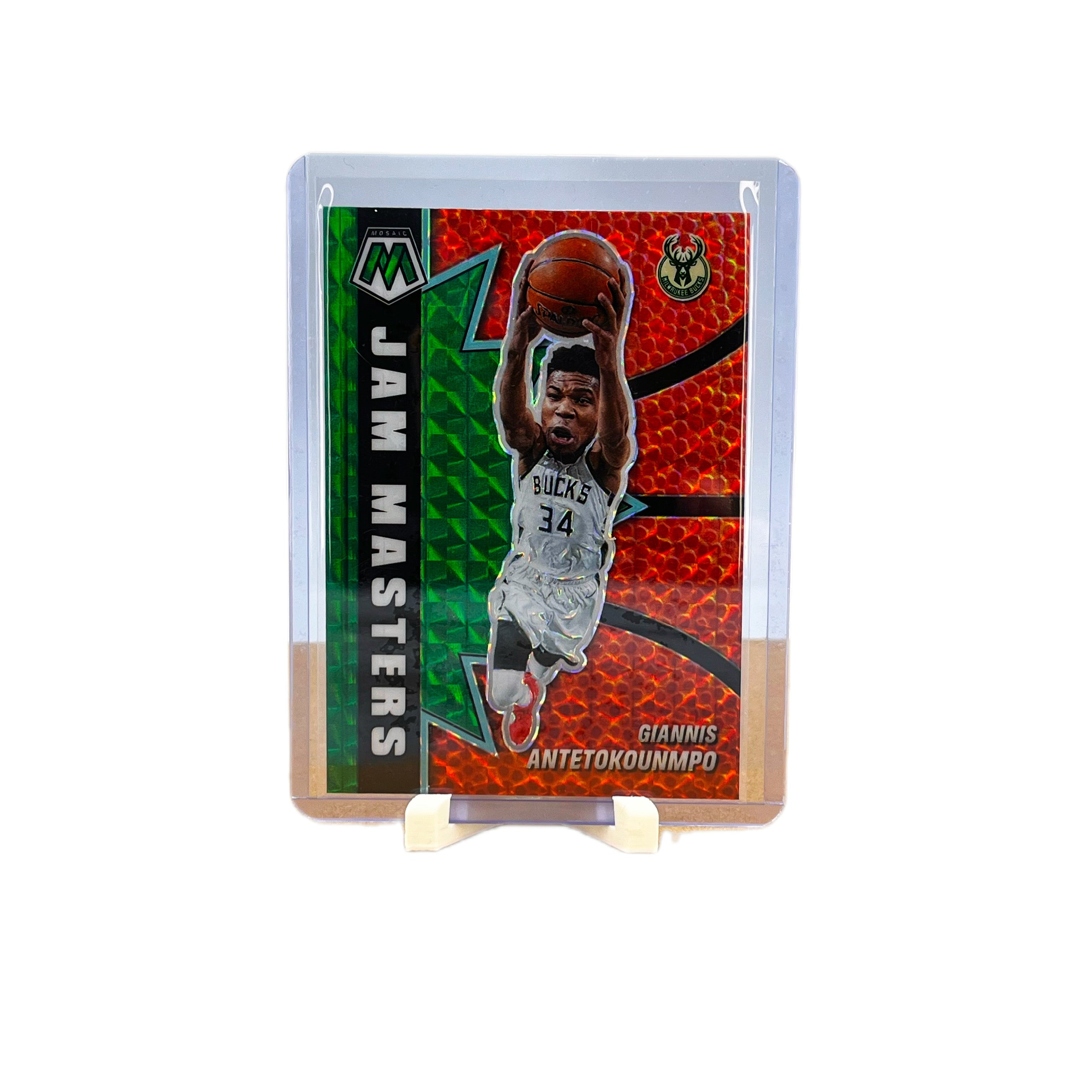 Carta Panini Jam Masters 2020 #9 Giannis Antetokounmpo Green Mosaic