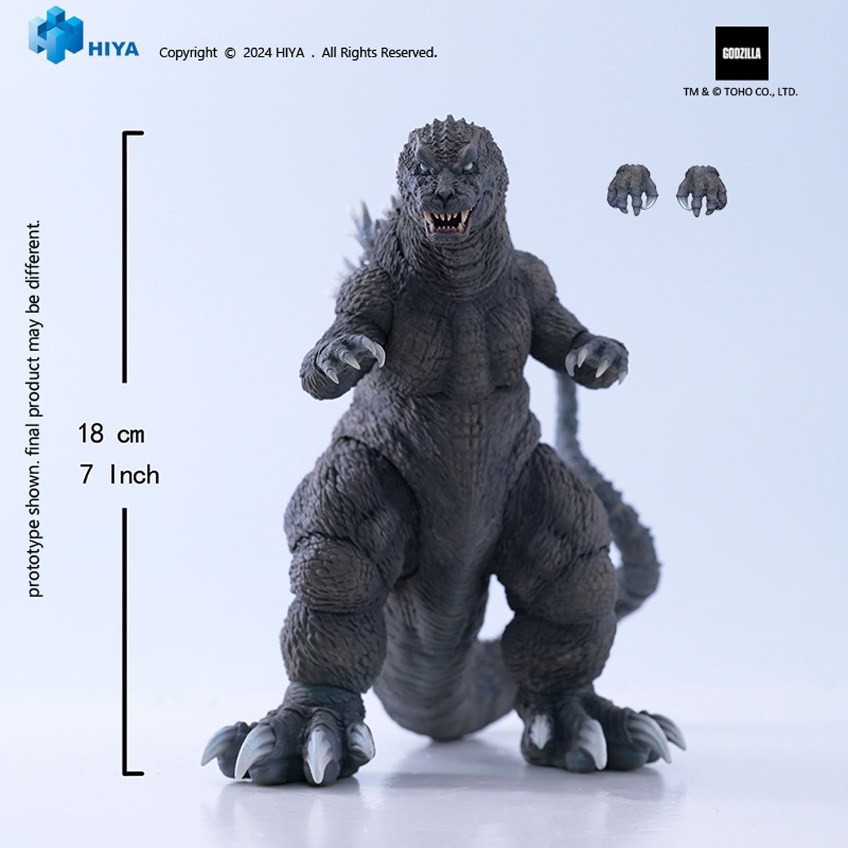Godzilla, Mothra and King Ghidorah: Giant Monsters All-Out Attack 2001 Godzilla Exquisite Basic Hiya Toys