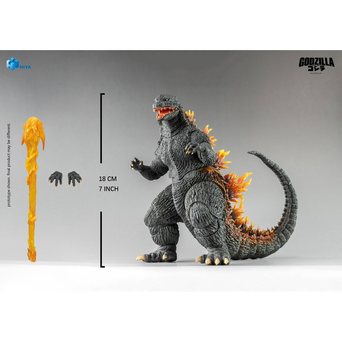 Godzilla 2000: Millenium Heat Ray Godzilla (1999) Exquisite Basic Hiya Toys