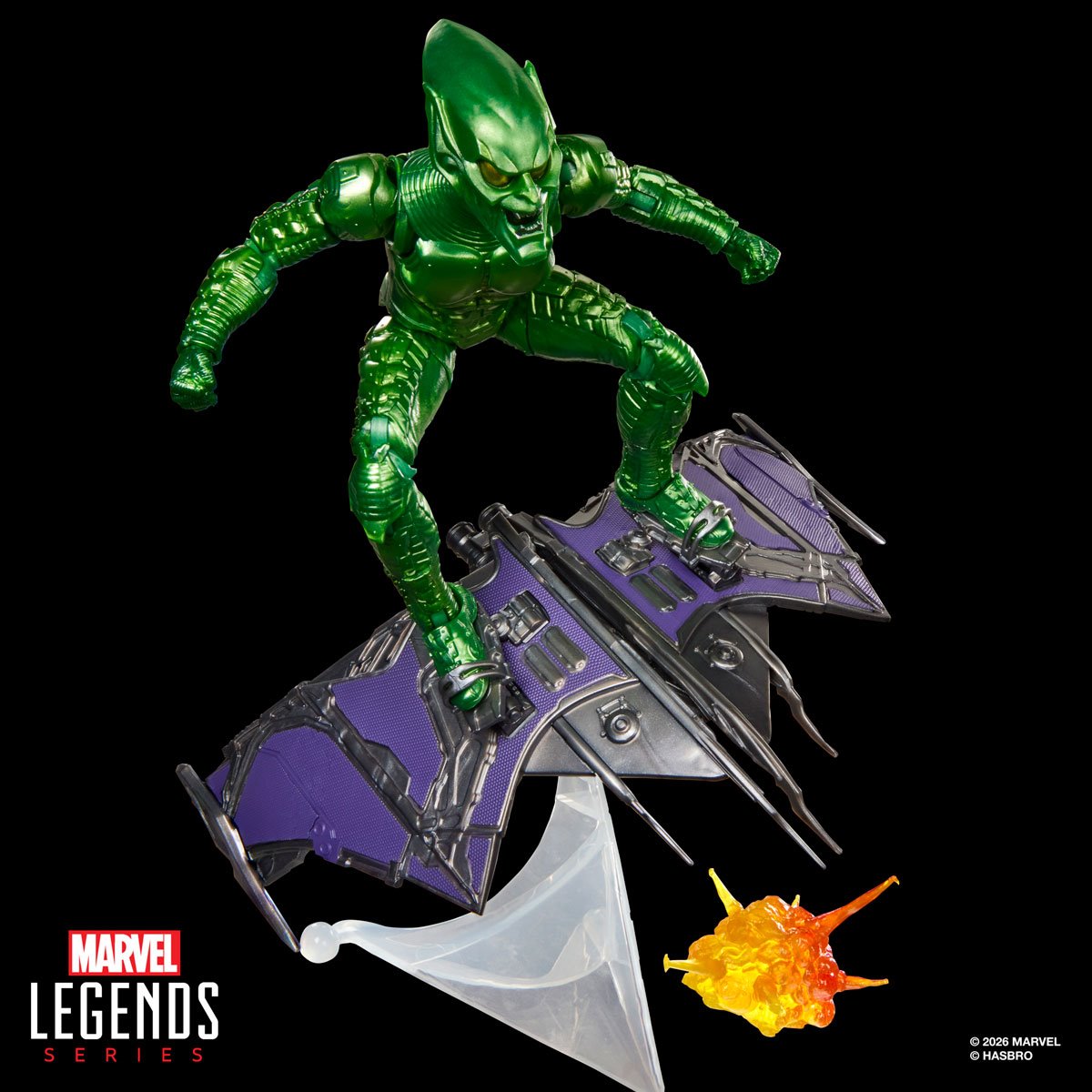 PREVENTA Marvel Legends Spider-Man: No Way Home Green Goblin Action Figure and Glider Set Hasbro (Primer pago/anticipo)