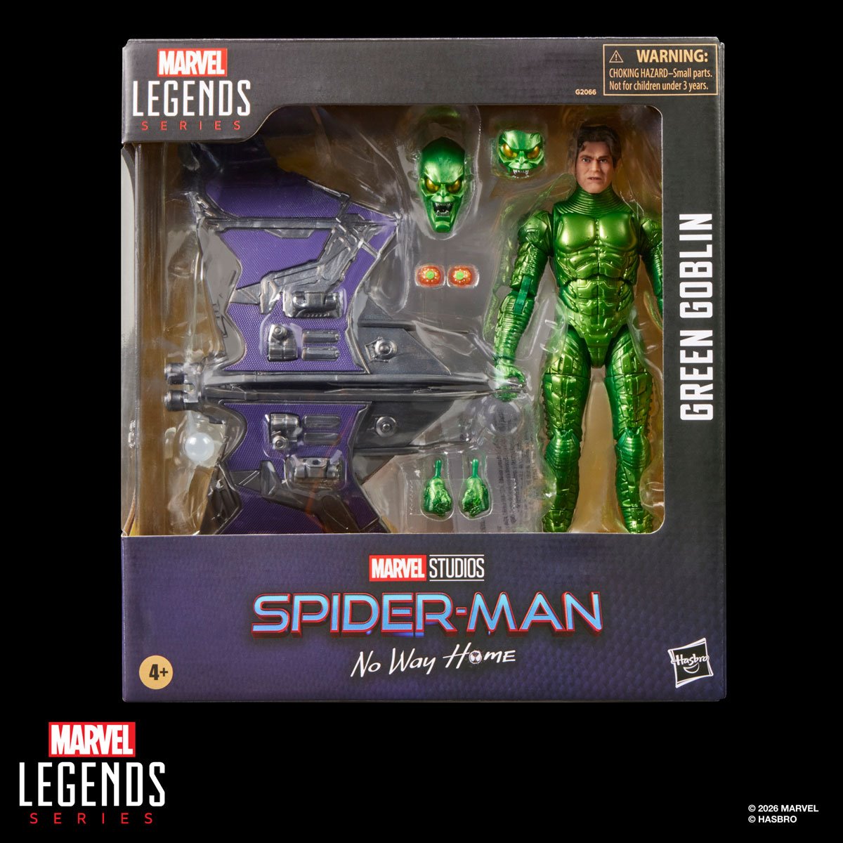 PREVENTA Marvel Legends Spider-Man: No Way Home Green Goblin Action Figure and Glider Set Hasbro (Primer pago/anticipo)