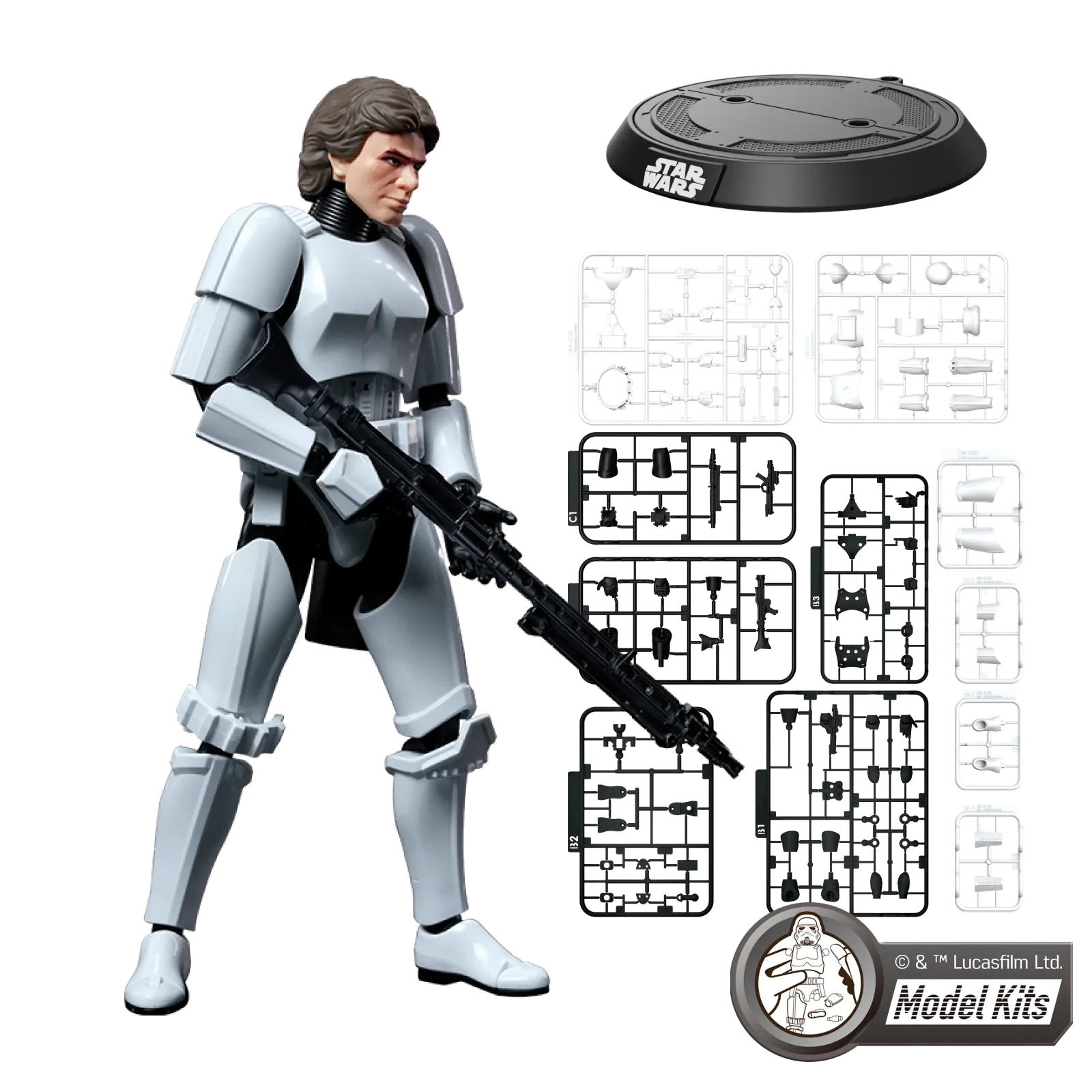 Star Wars: A New Hope Class Han Solo Stormtrooper Disguise Model Kit Blokees