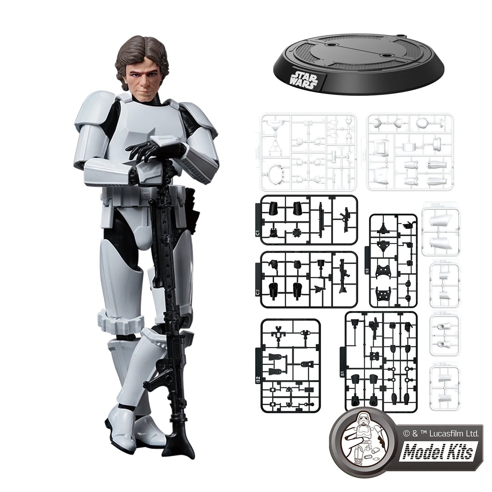 Star Wars: A New Hope Class Han Solo Stormtrooper Disguise Model Kit Blokees
