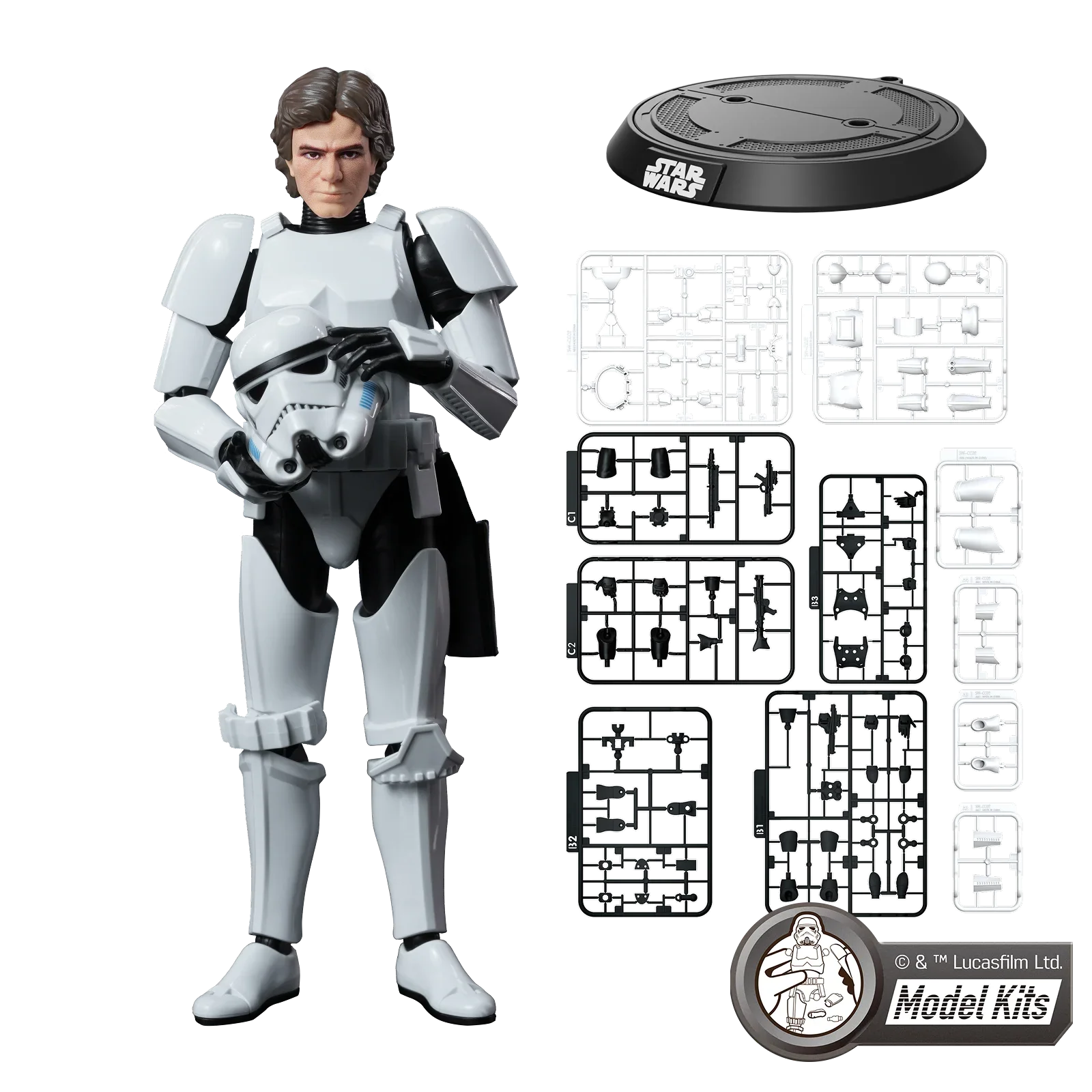 Star Wars: A New Hope Class Han Solo Stormtrooper Disguise Model Kit Blokees