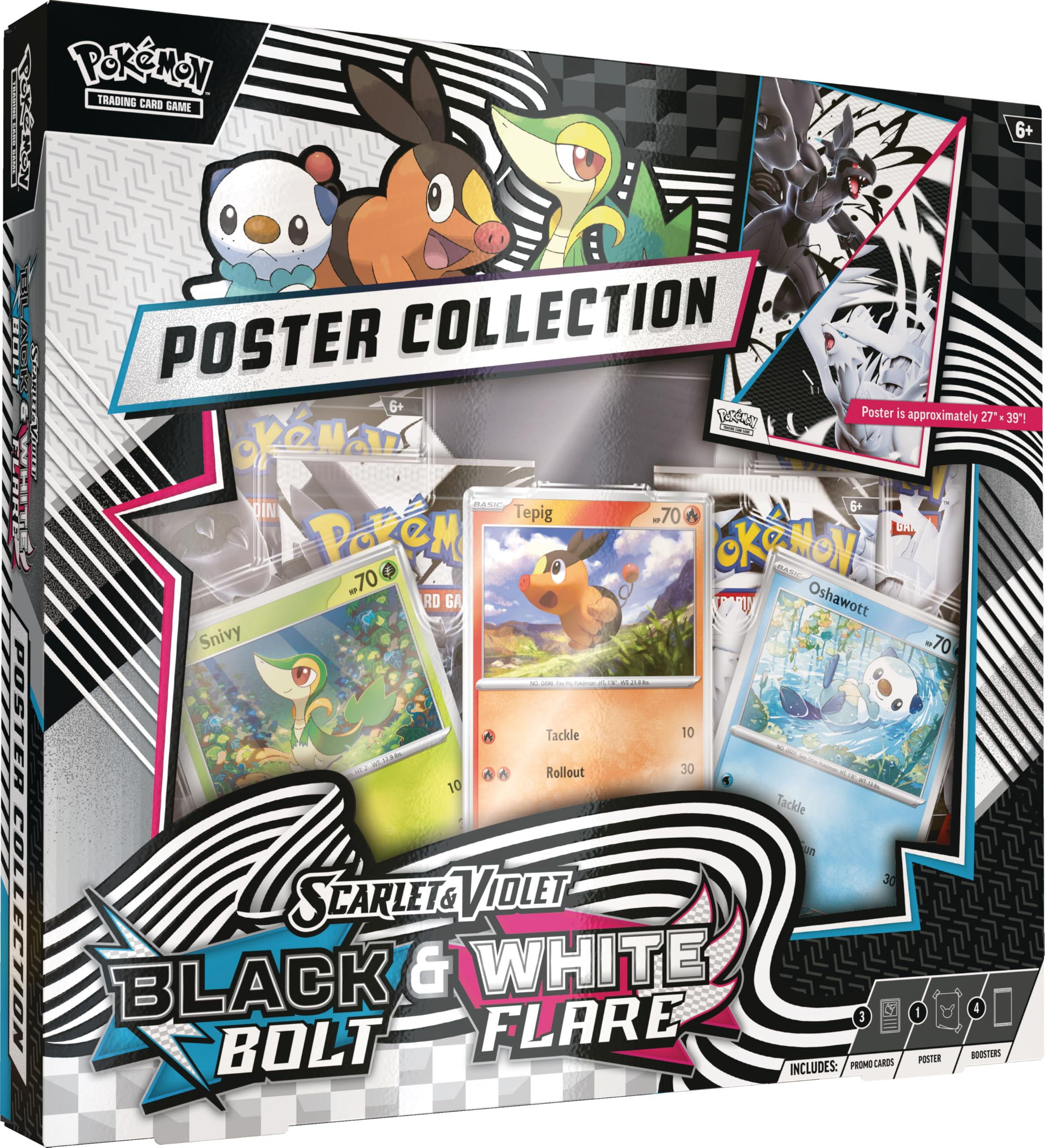 PREVENTA Pokemon TCG Black Volt and White Flare Poster Collection