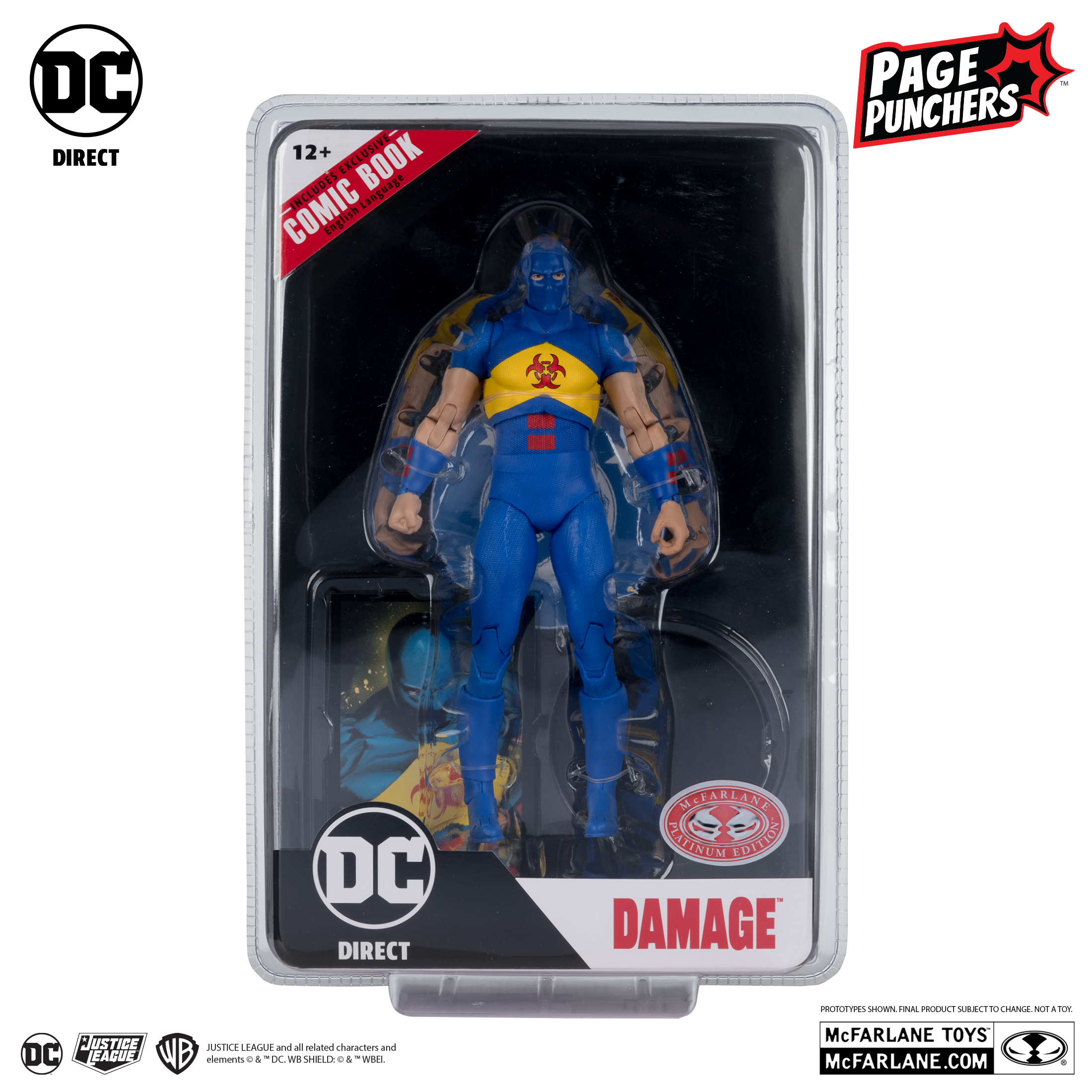 DC Direct Page Punchers Damage (Kingdom Come) Red Platinum Edition McFarlane