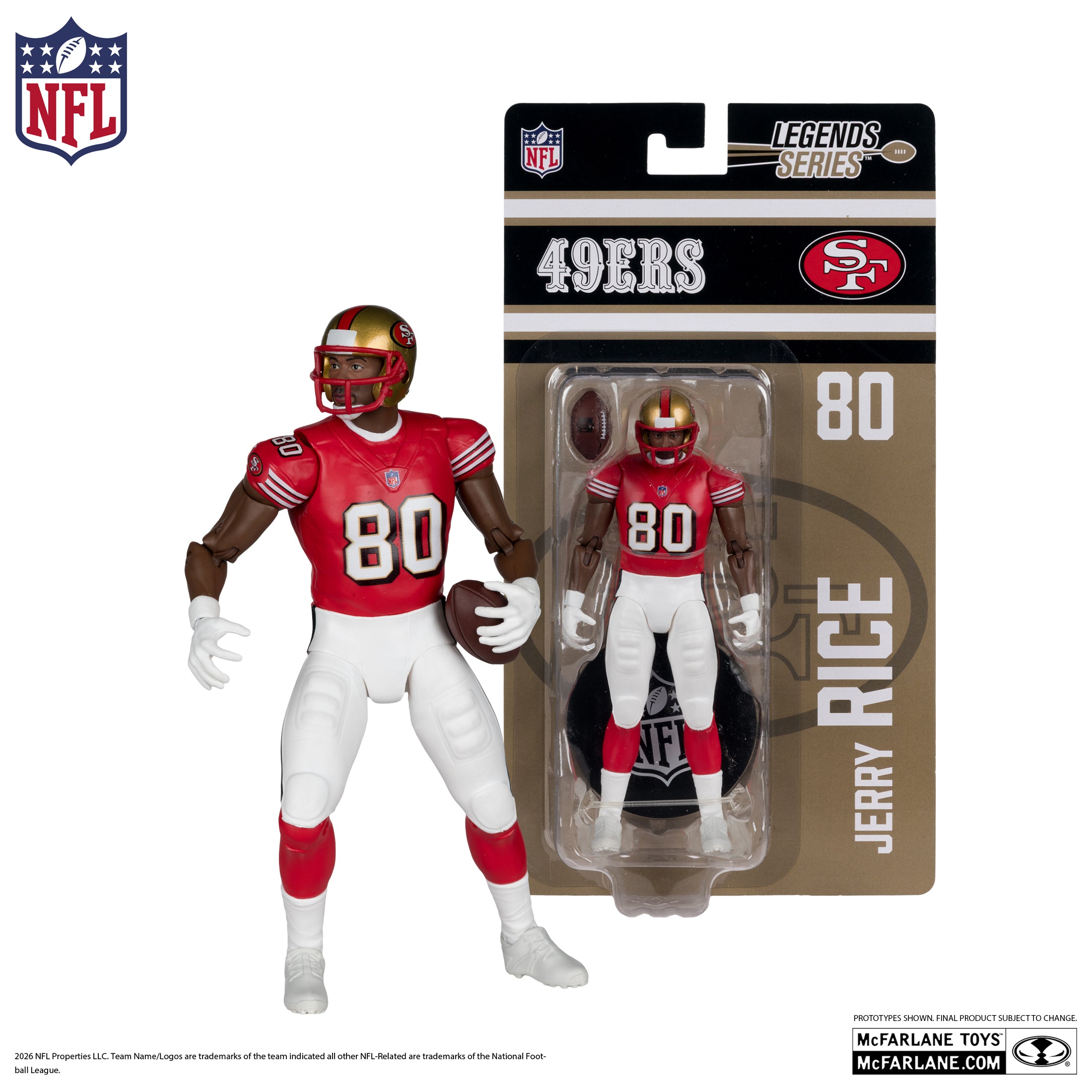 PREVENTA McFarlane's Sportspicks Legends Series Jerry Rice (San Francisco 49ers) McFarlane (Primer pago/anticipo)