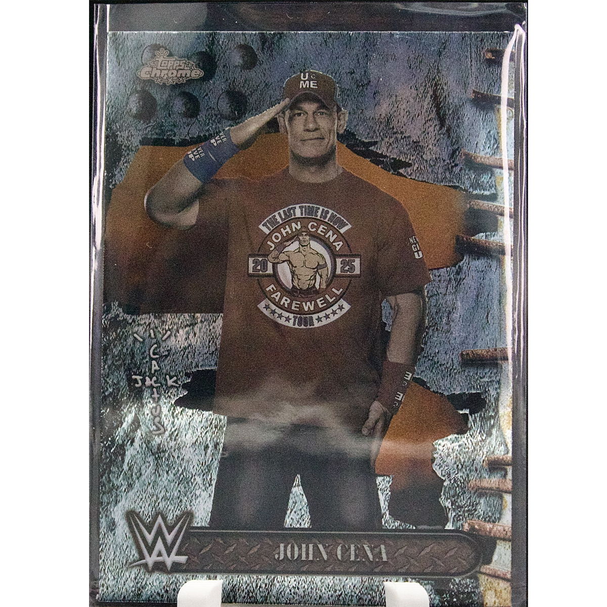 Carta Topps Chrome 2025 WWE x Cactus Jack #1 John Cena