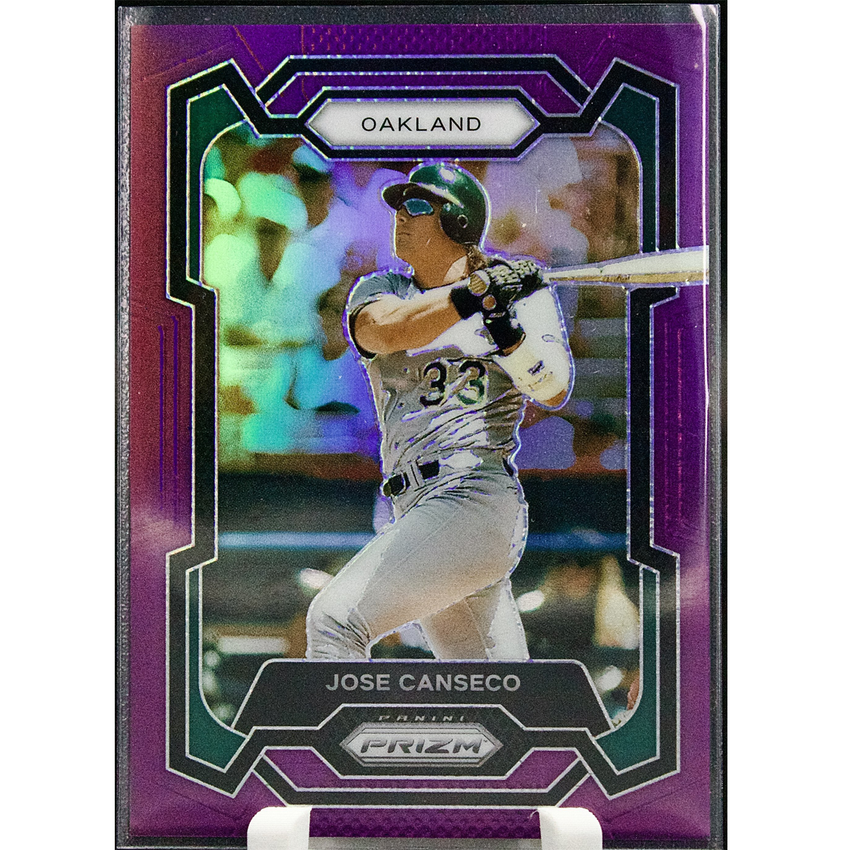 Carta Panini Prizm 2024 #250 Jose Canseco Purple 49/99