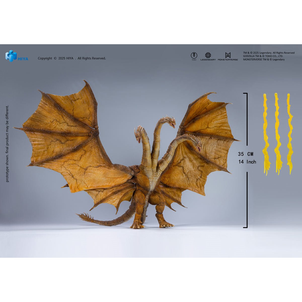 Godzilla: King of the Monsters King Ghidorah 2.0 Exquisite Basic Hiya Toys