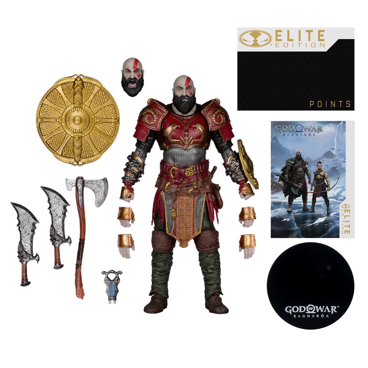 PREVENTA God of War Ragnarock Kratos (Ares Armor) Elite Edition McFarlane (Primer pago/anticipo)