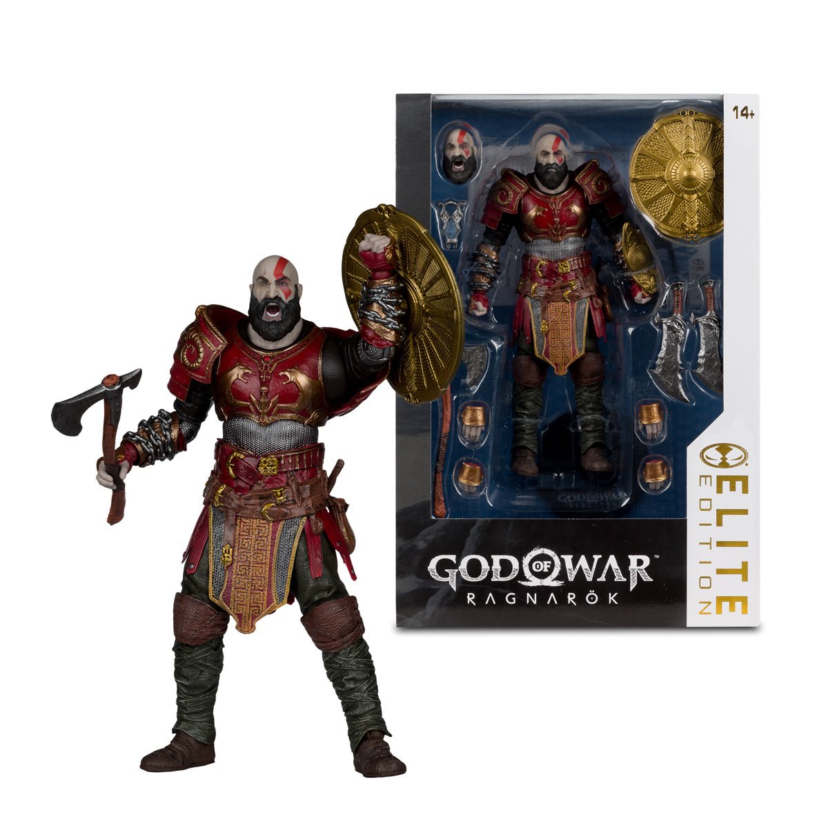 PREVENTA God of War Ragnarock Kratos (Ares Armor) Elite Edition McFarlane (Primer pago/anticipo)