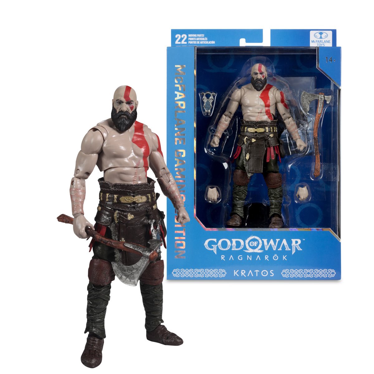 PREVENTA God of War Ragnarock Kratos Gaming Edition McFarlane (Primer pago/anticipo)