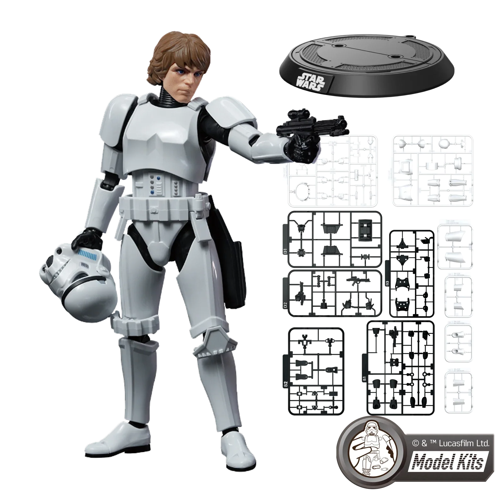 Star Wars: A New Hope Class Luke Skywalker Stormtrooper Disguise Model Kit Blokees