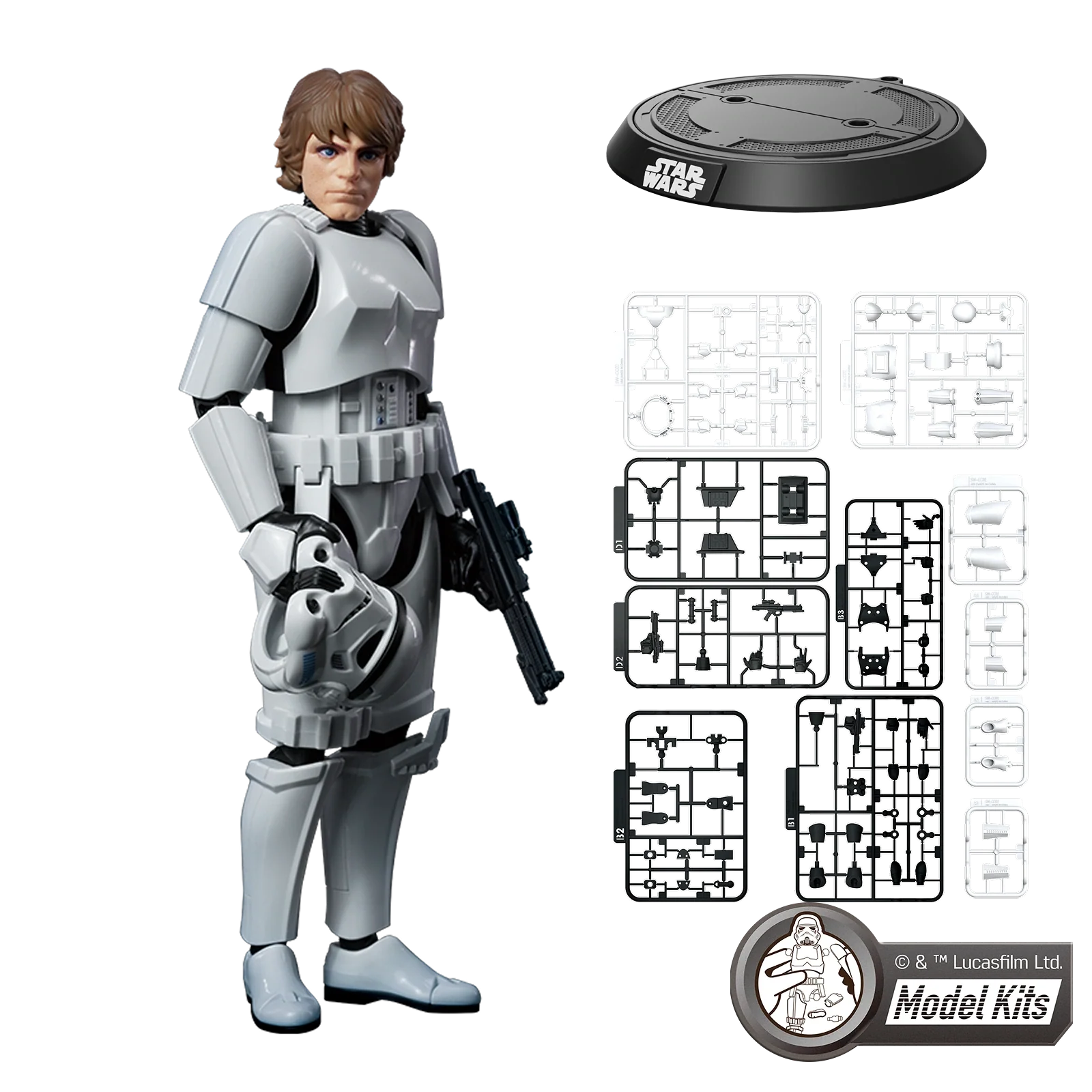 Star Wars: A New Hope Class Luke Skywalker Stormtrooper Disguise Model Kit Blokees