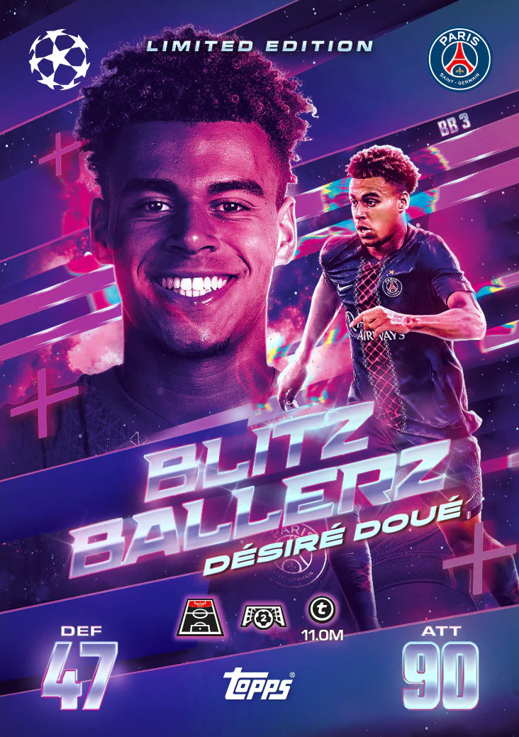Topps Match Attax Extra UEFA 2025/26 Season Mega Tin #3 Blitz Ballerz