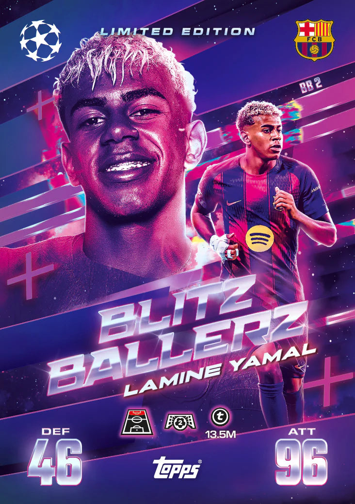 Topps Match Attax Extra UEFA 2025/26 Season Mega Tin #3 Blitz Ballerz
