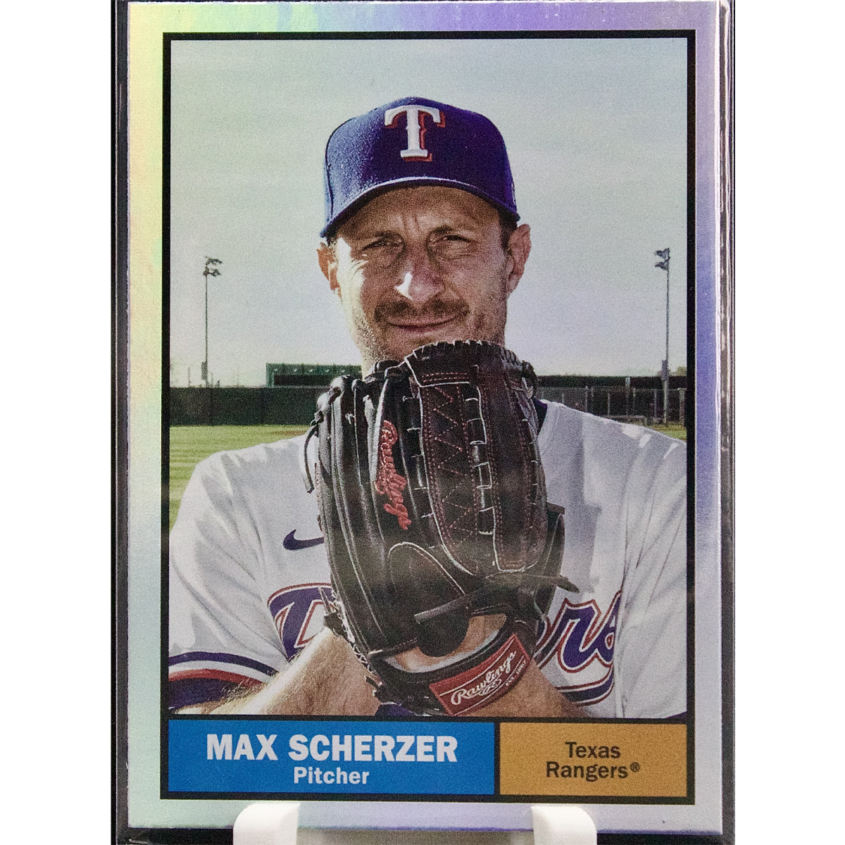 Carta Topps Archives (Baseball) 2023 #30 Max Scherzer Rainbow Foilboard 013/199