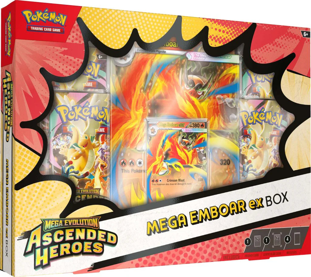 Pokémon TCG Mega Evolution Ascended Heroes Mega Emboar ex Box