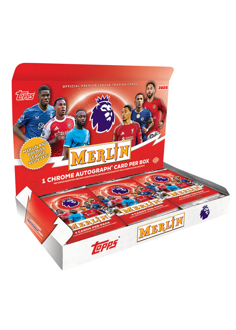 PREVENTA Topps Merlin Premier League 2026 Hobby Box (Primer pago/anticipo)