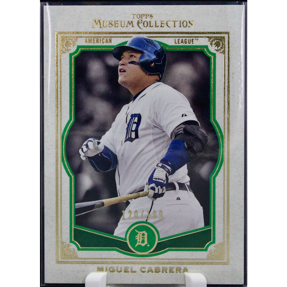 Carta Topps Museum Collection 2013 #22 Miguel Cabrera Green 120/199