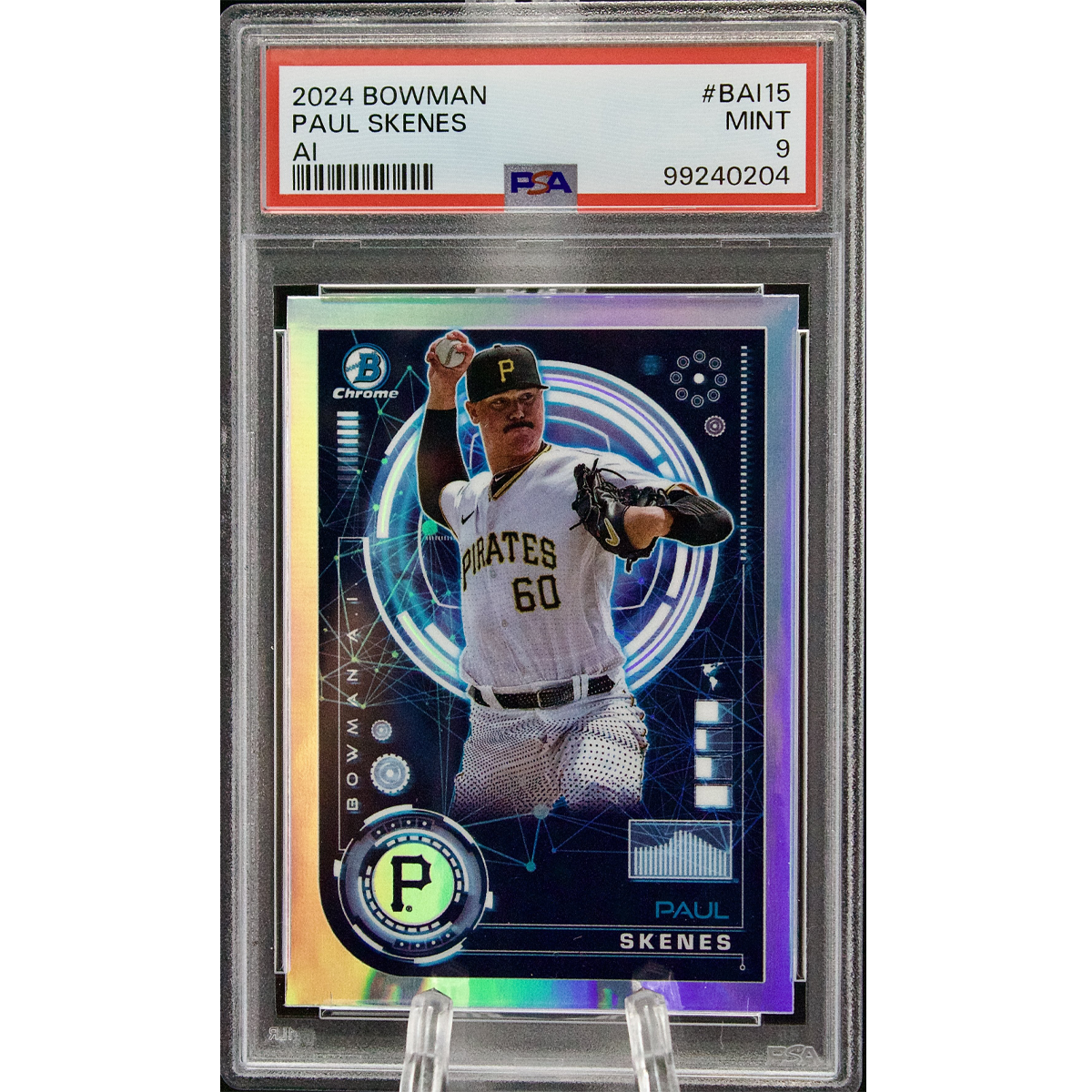 Carta 2024 Bowman #BAI15 Paul Skenes AI PSA 9
