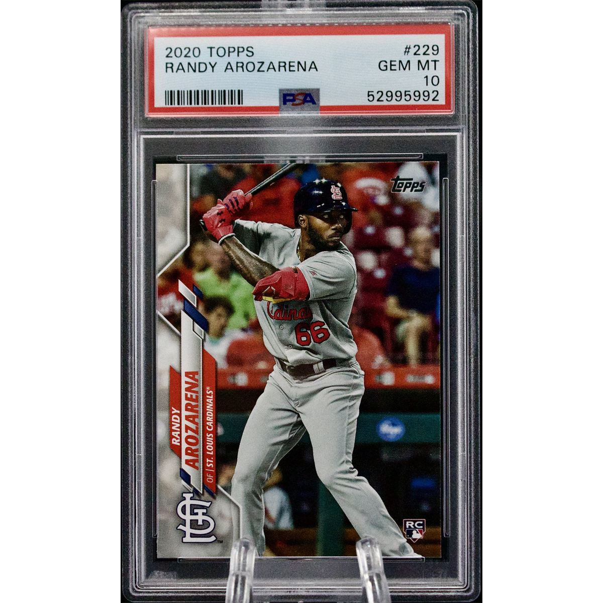 Carta Topps 2020 Series One #229 Randy Arozarena PSA 10