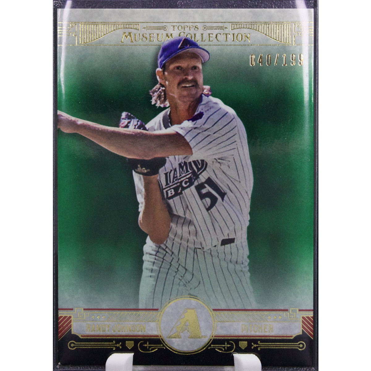 Carta Topps Museum Collection 2015 #18 Randy Johnson Green 040/199