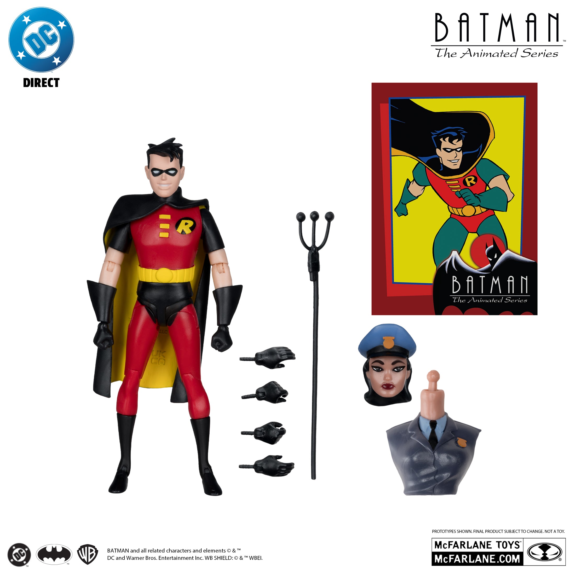 PREVENTA DC Direct Batman: The Animated Series Robin (Collect to Build: Rene Montoya) McFarlane (Primer pago/anticipo)