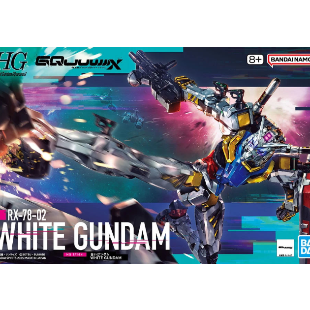 HG 1/144 GQuuuuuux RX-78-02 White Gundam Model Kit Bandai
