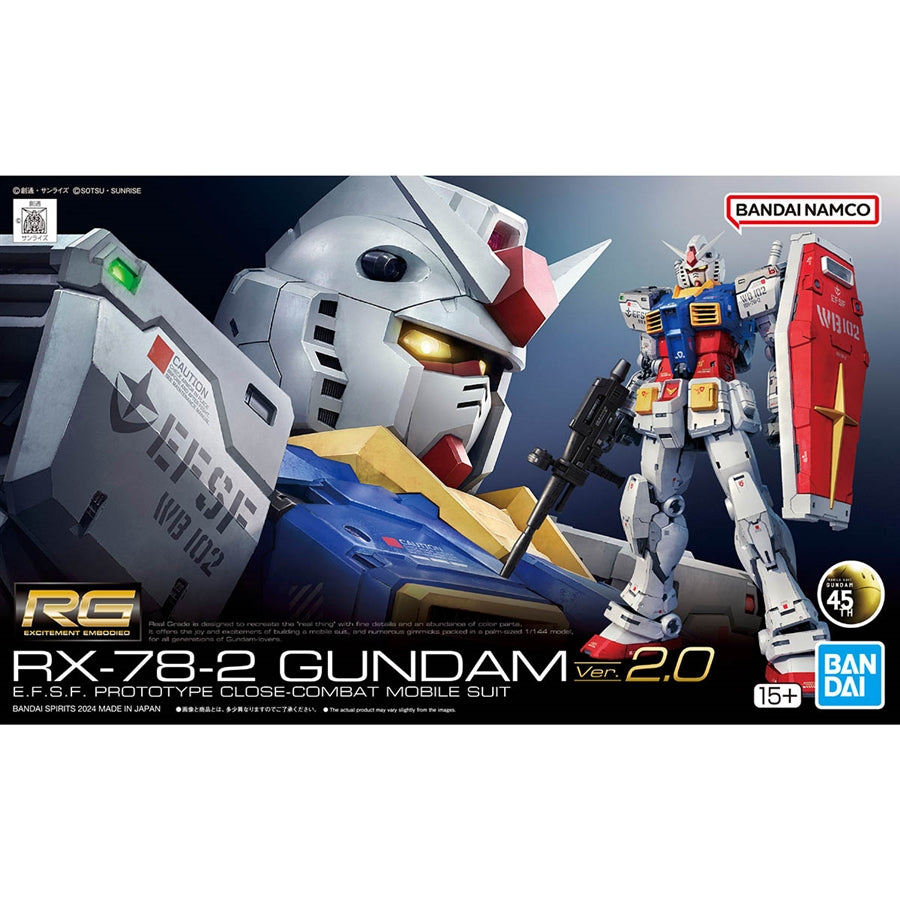 RG 1/144 RX-78-2 Gundam Ver.2.0 Model Kit Bandai