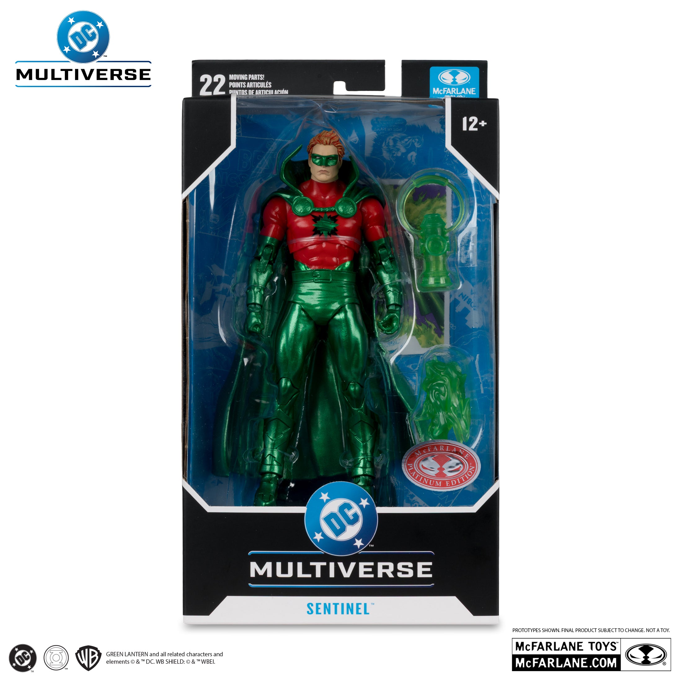 PREVENTA DC Multiverse Sentinel (Green Lantern) Red Platinum McFarlane (Primer pago/anticipo)