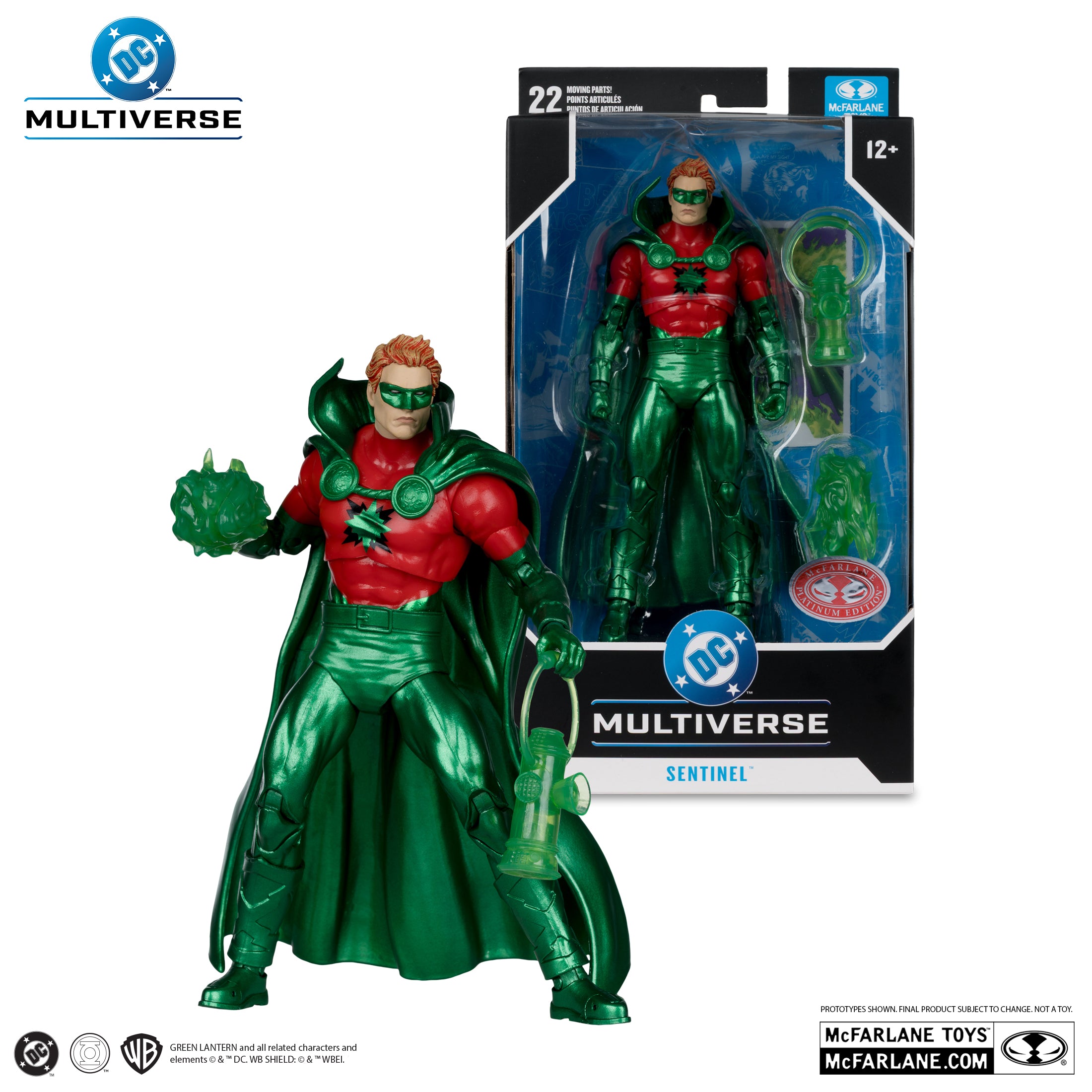 PREVENTA DC Multiverse Sentinel (Green Lantern) Red Platinum McFarlane (Primer pago/anticipo)