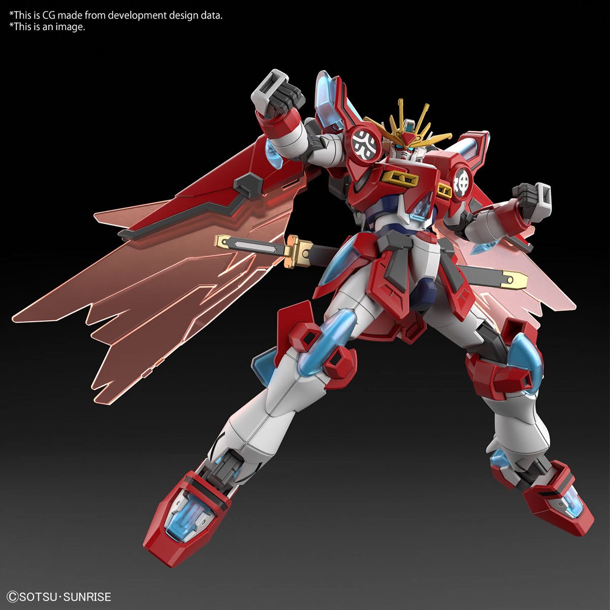 HG 1/144 Gundam Build Metaverse Shin Burning Gundam Model Kit Bandai