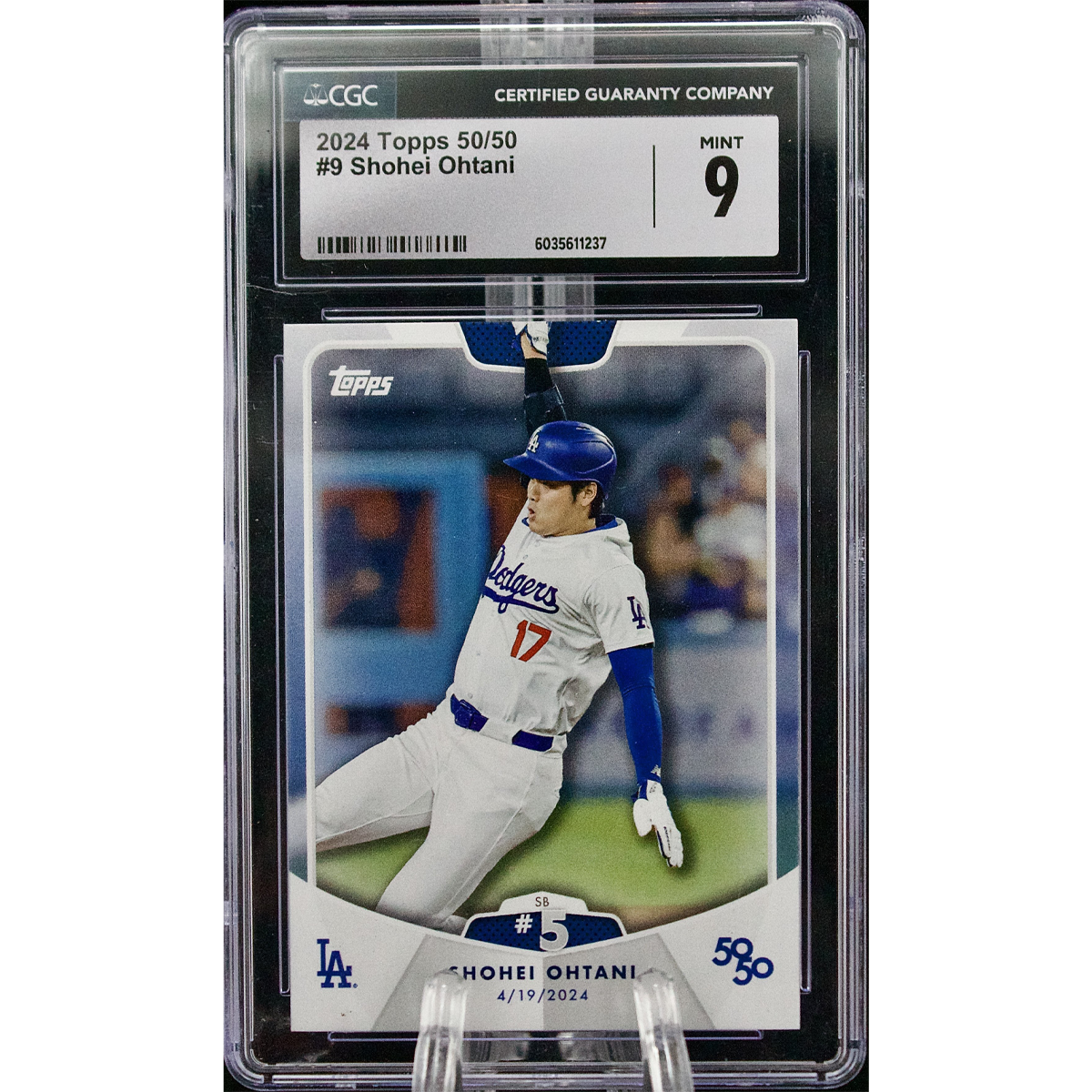Carta Topps 2024 Topps 50/50 #9 Shohei Ohtani CGC 9