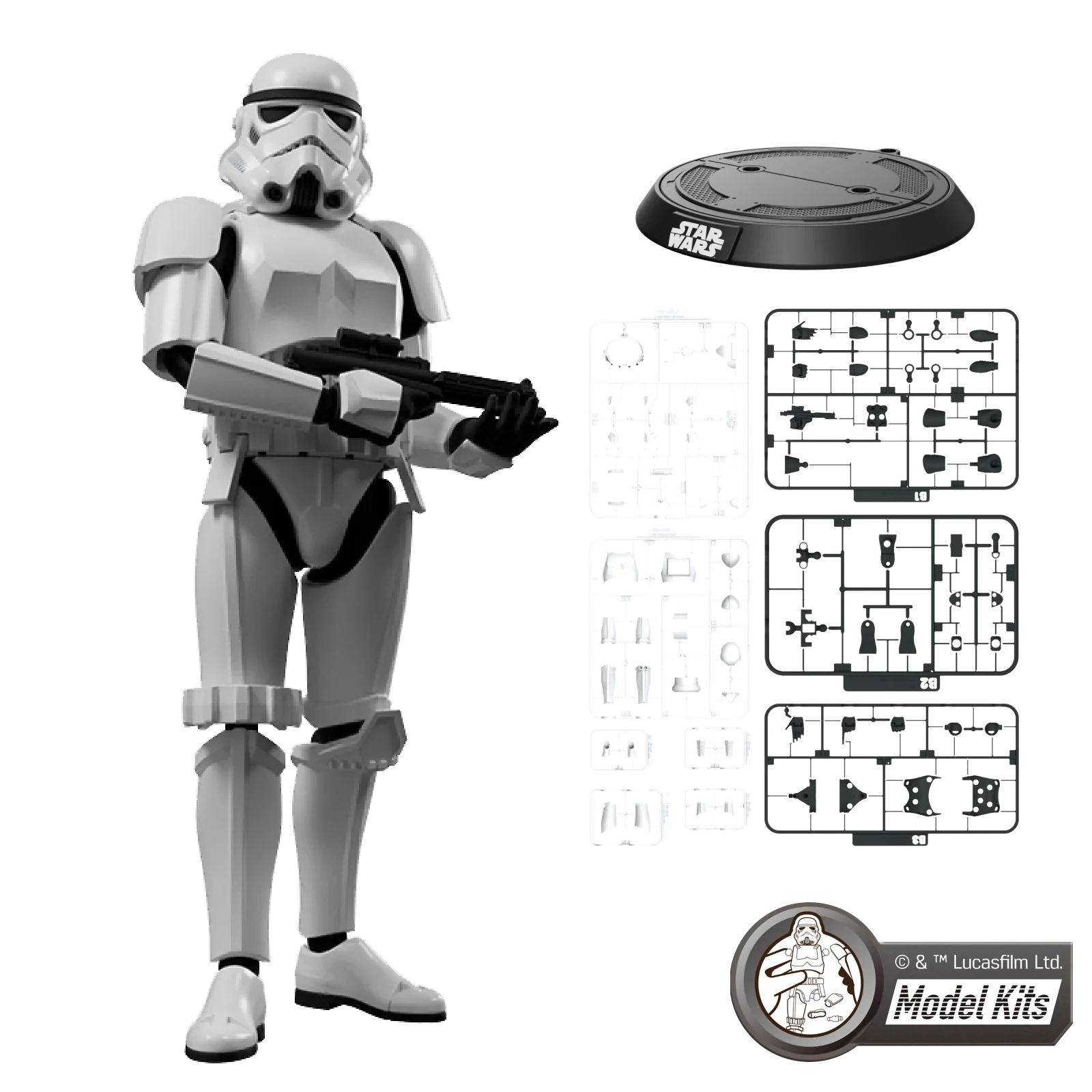 Star Wars: The Empire Strikes Back Champion Class Stormtrooper Model Kit Blokees