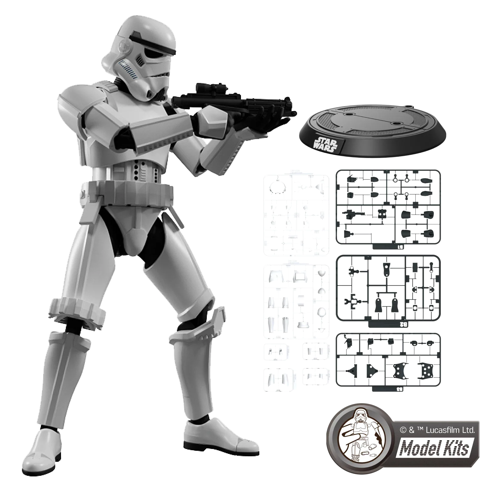 Star Wars: The Empire Strikes Back Champion Class Stormtrooper Model Kit Blokees