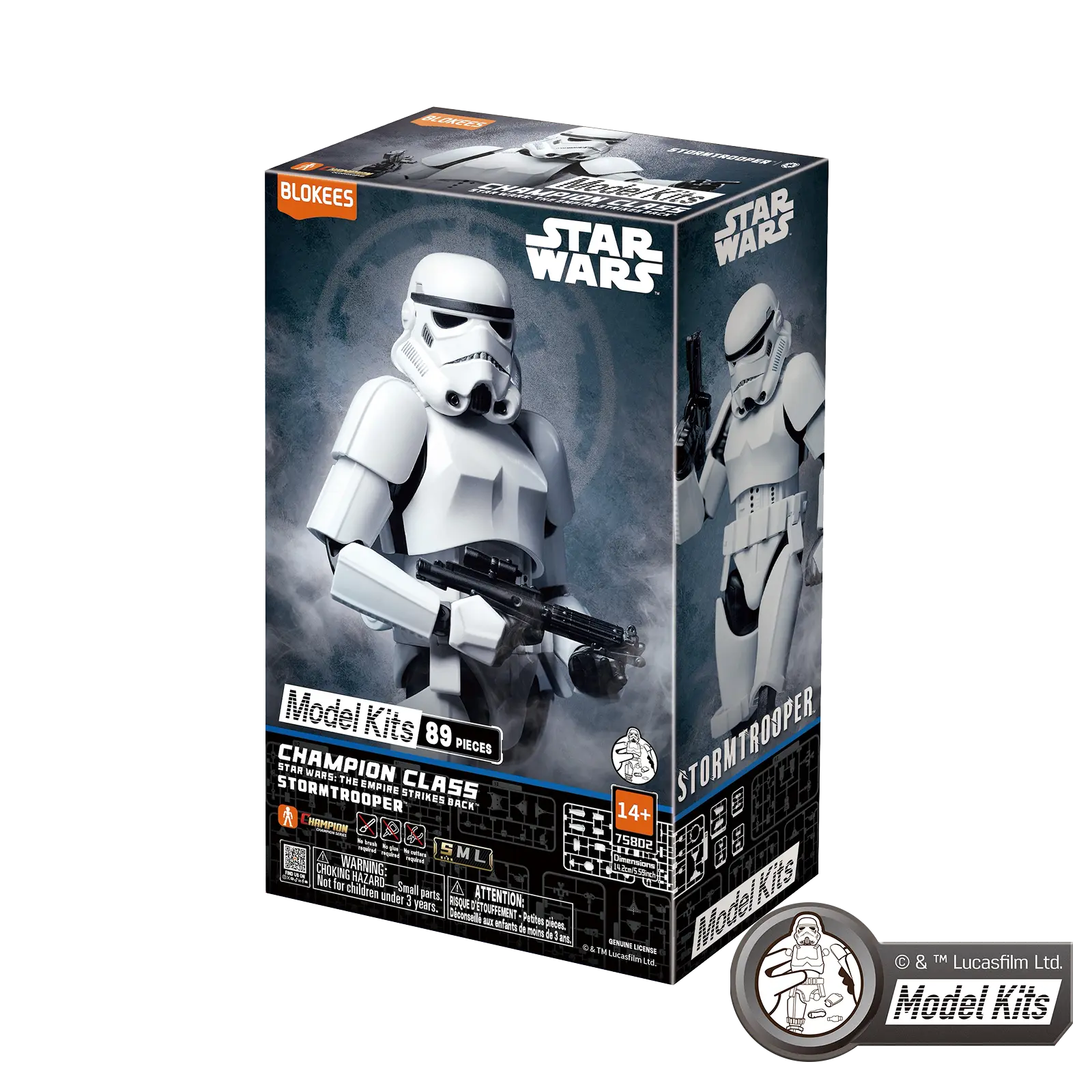 Star Wars: The Empire Strikes Back Champion Class Stormtrooper Model Kit Blokees