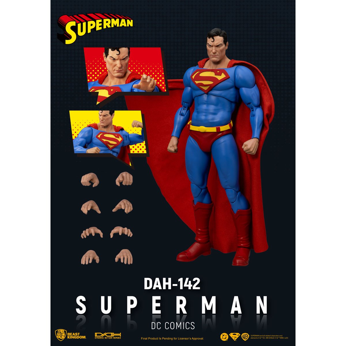 DC Comics Dynamic 8ction Heroes DAH-142 Superman Action Figure Beast Kingdom