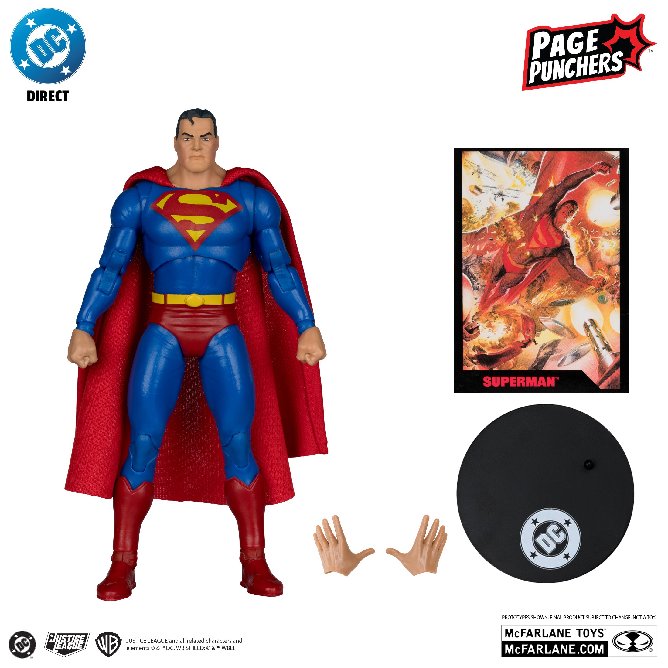 PREVENTA DC Multiverse Page Punchers Superman (Justice #1) Red Platinum Edition McFarlane (Primer pago/anticipo)
