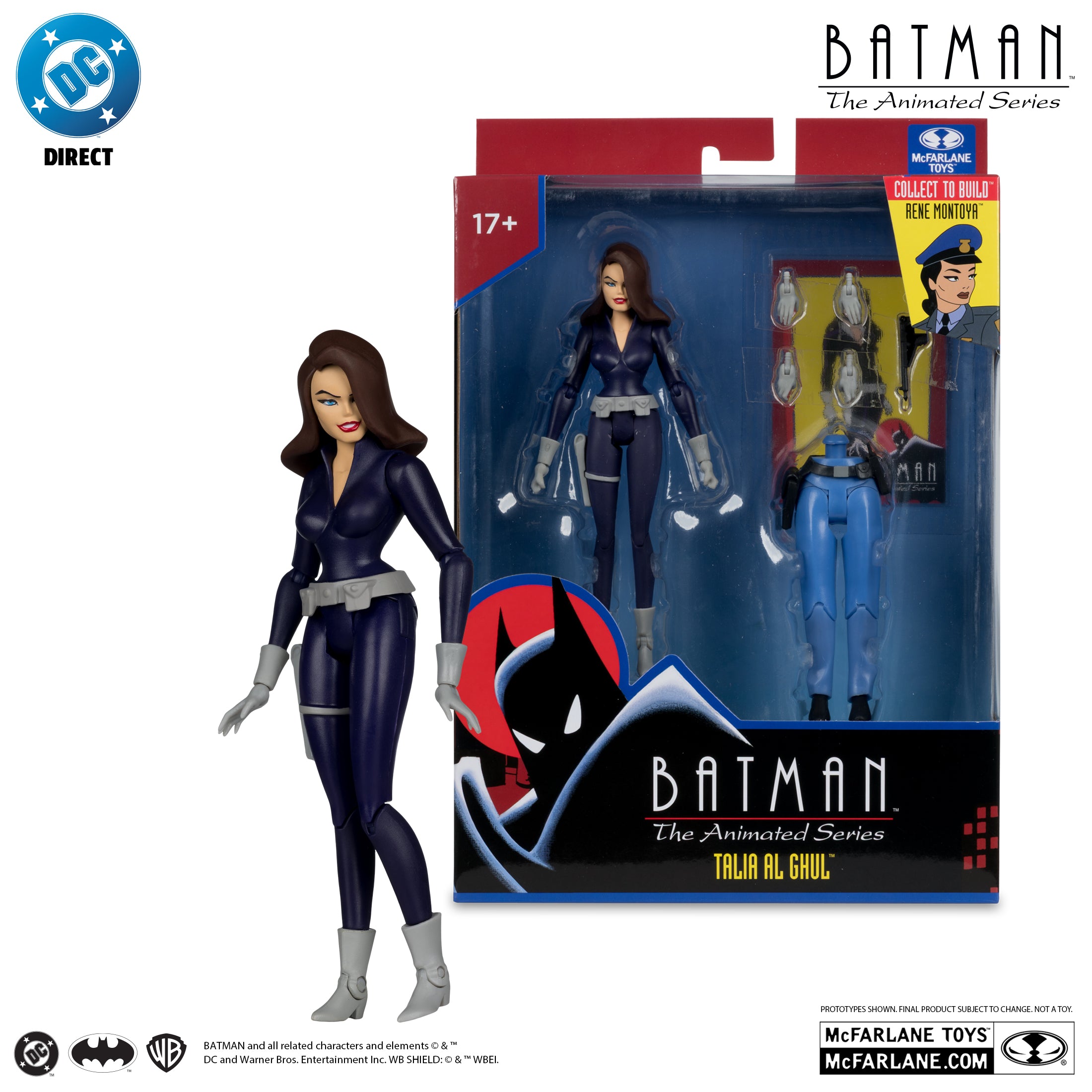 PREVENTA DC Direct Batman: The Animated Series Talia Al Ghul (Collect to Build: Rene Montoya) McFarlane (Primer pago/anticipo)