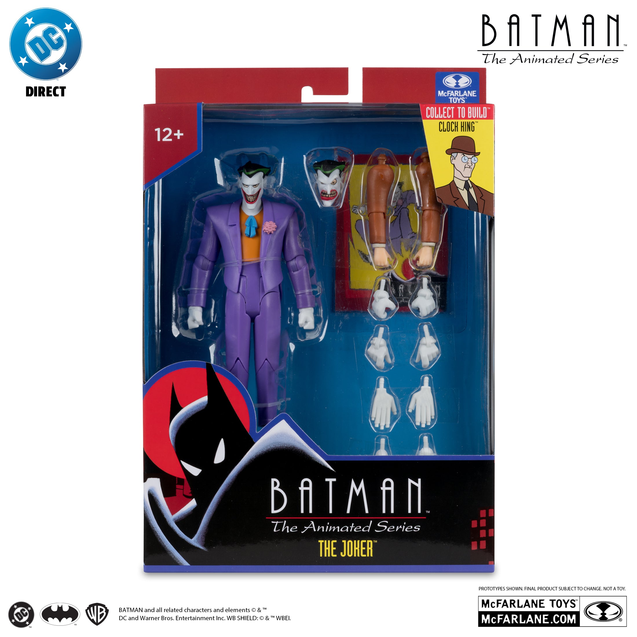DC Direct Batman The Animated Series The Joker (Collect to Build: Clock King) McFarlane