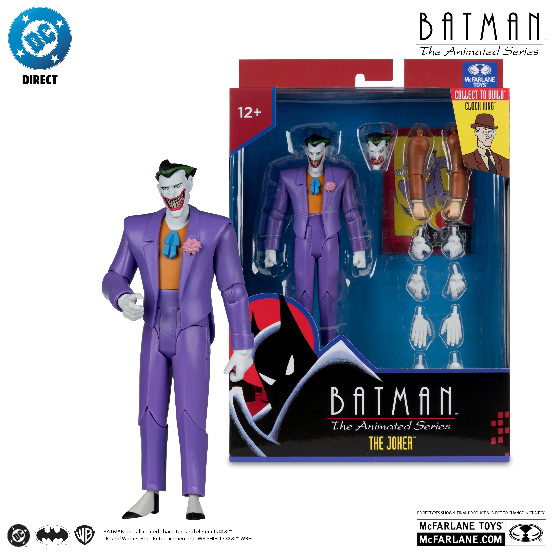 DC Direct Batman The Animated Series The Joker (Collect to Build: Clock King) McFarlane