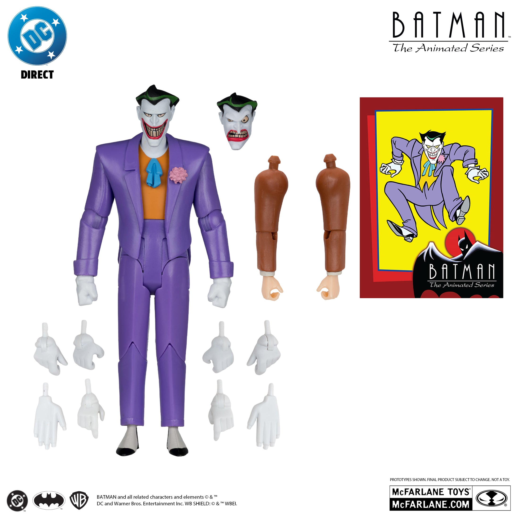 DC Direct Batman The Animated Series The Joker (Collect to Build: Clock King) McFarlane