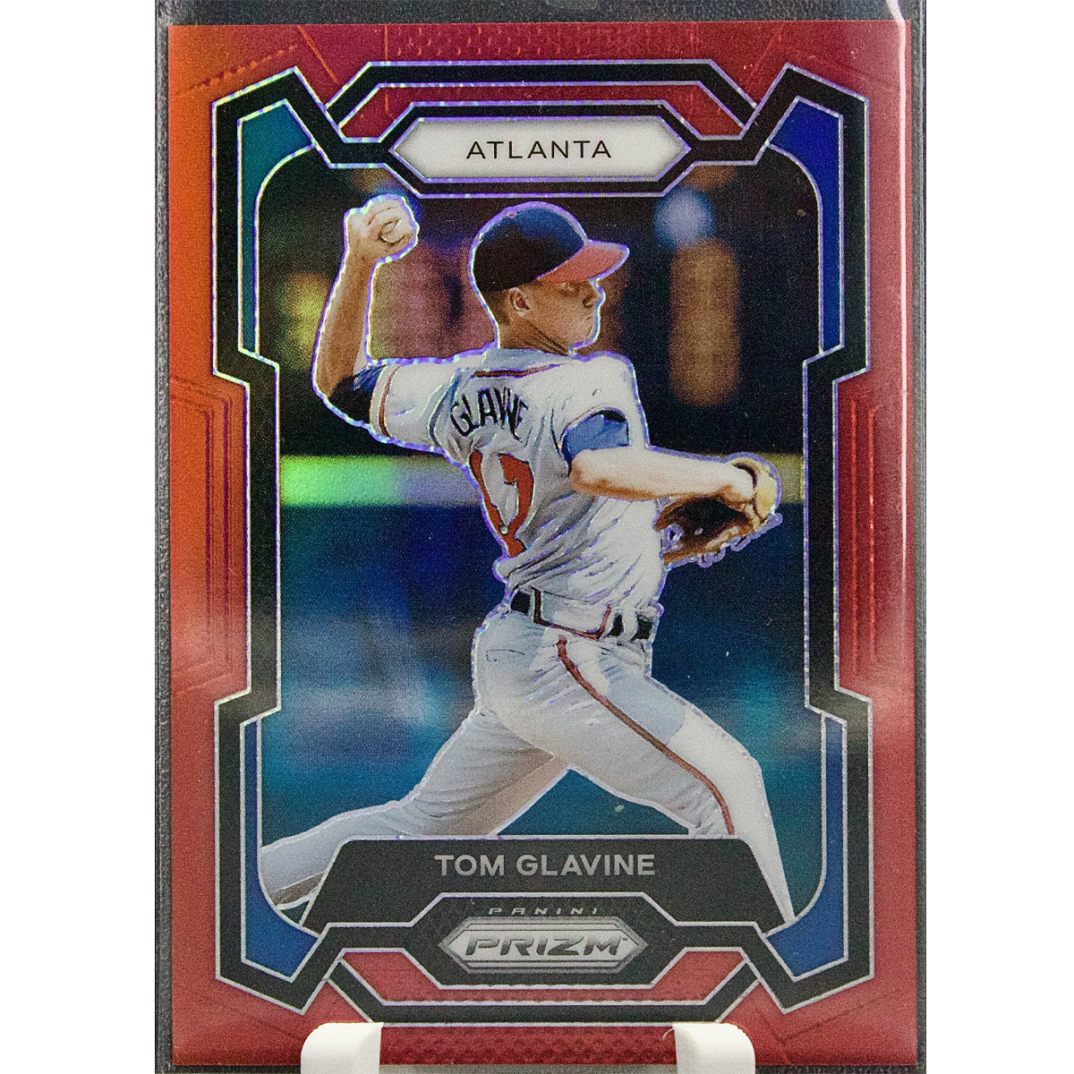 Carta Panini Prizm 2024 #60 Tom Glavine Red 032/299